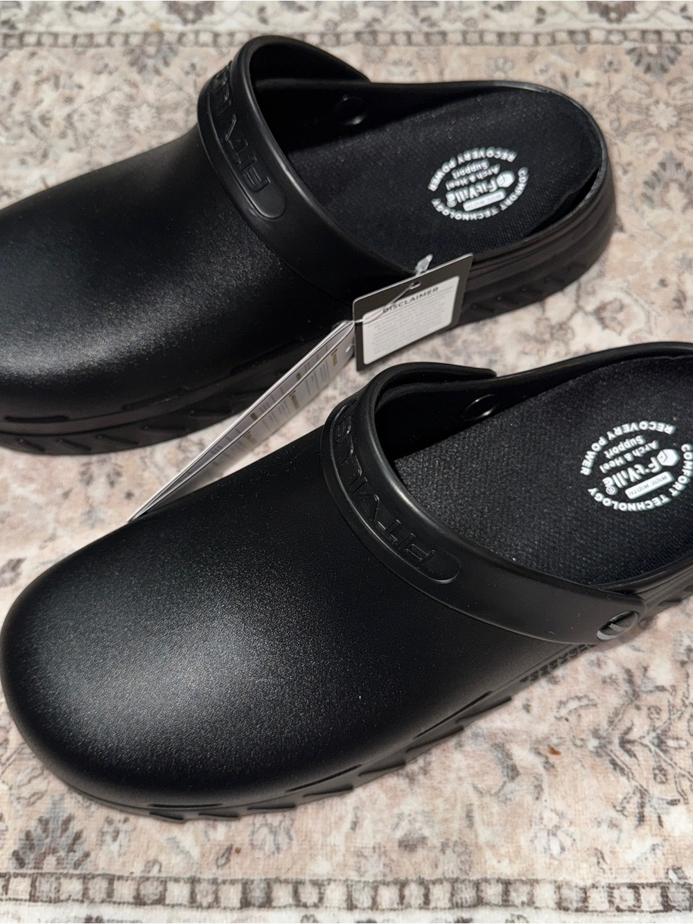 FitVille Recovery Clogs Men’s Size 11W Slip Resistant Work Shoes Waterproof Chef